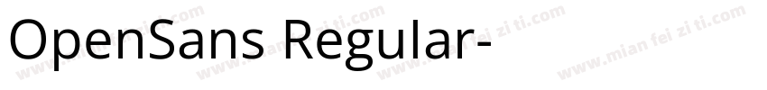 OpenSans ReguIar字体转换